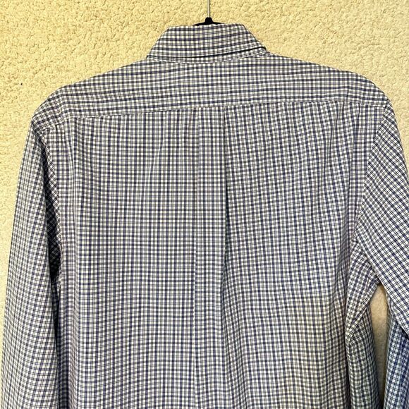 Ralph Lauren Mens Shirt Button Up Plaid Size M Blue Pony 100% Cotton - Picture 8 of 12